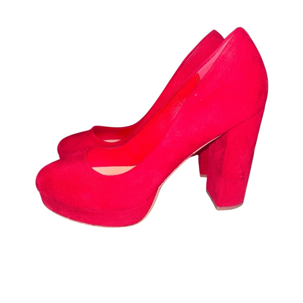 Red Suede Heels